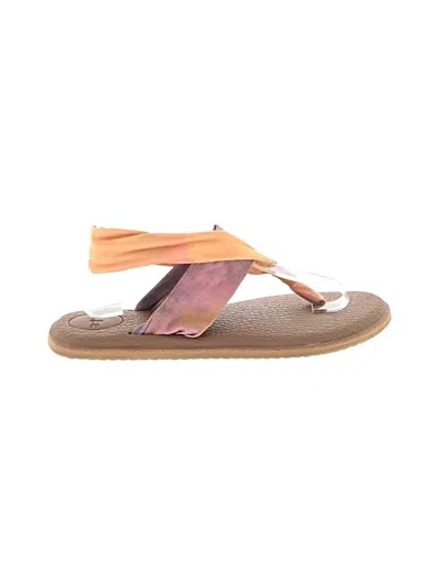 Pre-owned Sanuk Sandals In Pink