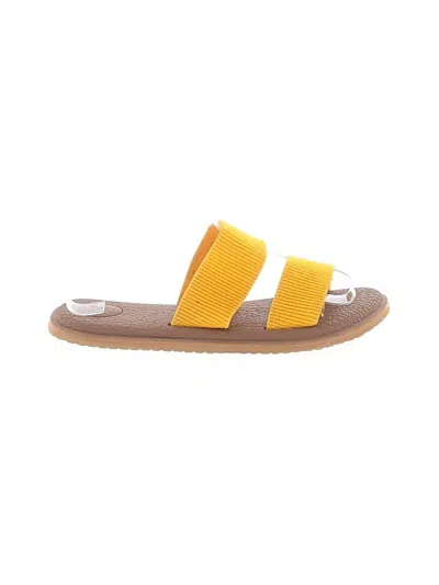 Pre-owned Sanuk Sandals In Yellow