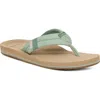 Sanuk Sawyer Flip Flop In Brown