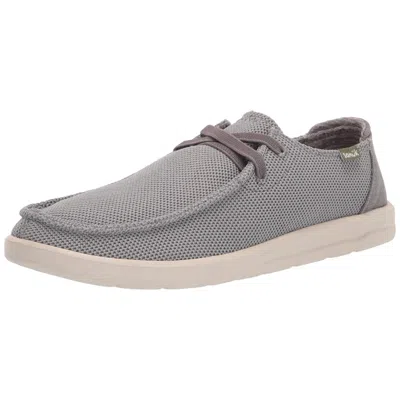 Sanuk Shaka Mesh Grey 1119336-grey Men's In Gray