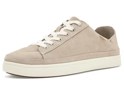 Sanuk Tydal Leather Women's Shoes Peyote Suede: 7.5 B - Medium In Beige