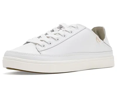 Sanuk Tydal Leather Women's Shoes White: 8.5 B - Medium