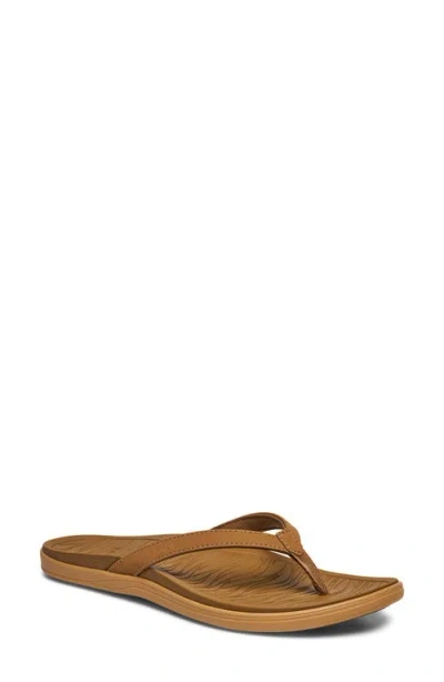 Sanuk Wave Whisper Flip Flop In Brown