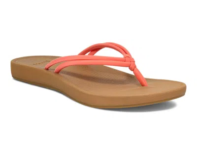 Sanuk Women's Cosmic Sands Sandal In Fusion Coral In Orange