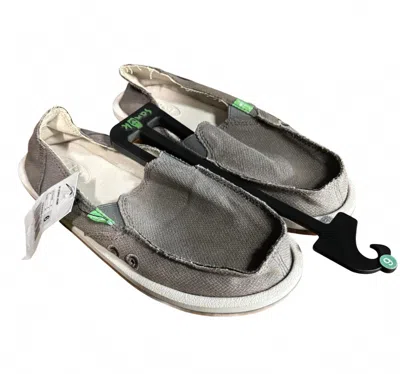 Sanuk Women Donna Hemp Slip On In Clay Gray In Multi