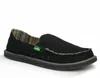 Sanuk Women's Donna Slip On In Black Hemp
