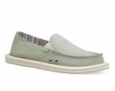 Sanuk Women's Donna Slip On In Clay Gray Hemp