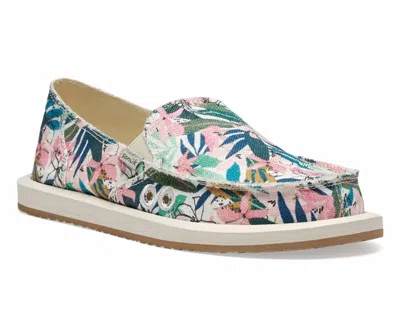 Sanuk Women's Donna Slip On In Tropical Pink/green