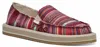 Sanuk Women's Donna St Slip On In Boho Multi Hemp