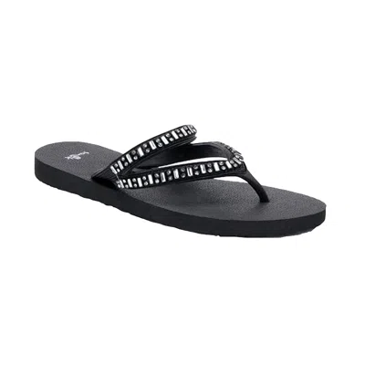 Sanuk Women's Selene Crystal Sandal In Black