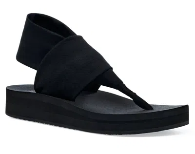 Sanuk Women's Sling St Midform Sandal In Black