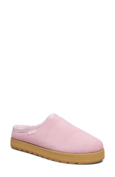 Sanuk Yoga Cloud Lounger Leather Slipper In Pink