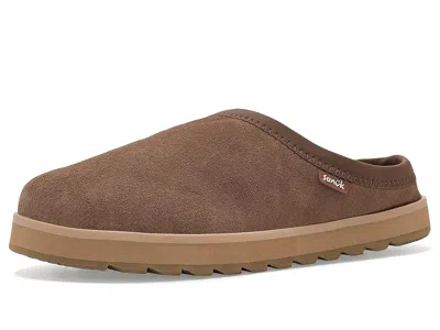 Sanuk Yoga Cloud Lounger Leather Women's Slippers Dark Brown: 6 B - Medium In Multi