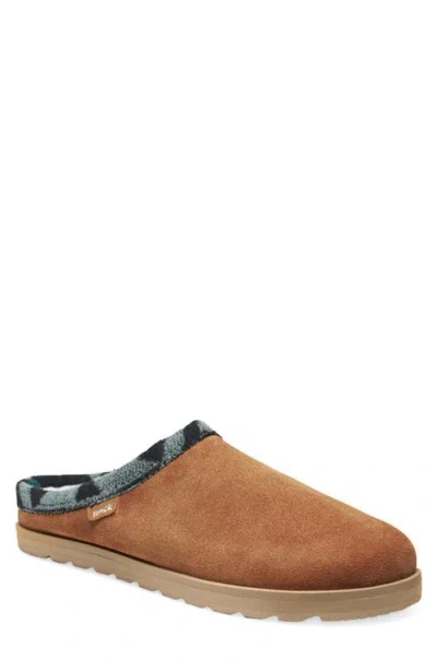 Sanuk Yoga Cloud Lounger Slipper In Brown