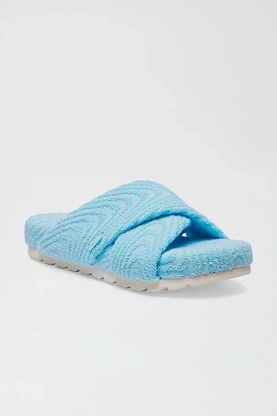 Sanuk Yoga Dreamstate Women's Slippers In Aqua Terry, Women's At Urban Outfitters In Blue