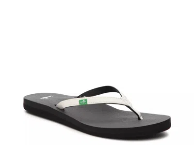 Sanuk Yoga Joy Flip Flop In Black