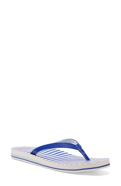 Sanuk Yoga Joy Ii Flip Flop In Blue