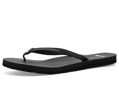 Sanuk Yoga Joy Ii Women's Sandals Black Woven: 7 B - Medium