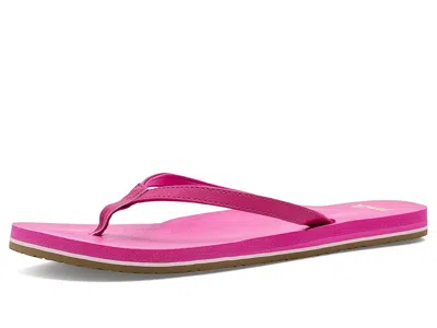 Sanuk Yoga Joy Ii Women's Sandals Fuchsia Fedora: 10 B - Medium In Neutral