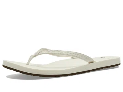 Sanuk Yoga Joy Ii Women's Sandals Marshmellow Woven: 8 B - Medium In White