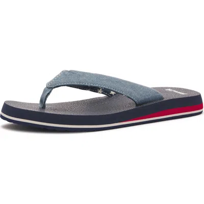 Sanuk Yoga Mat Ii Flip Flop In Blue