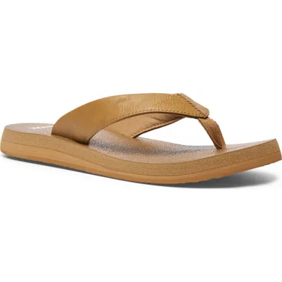 Sanuk Yoga Mat Ii Flip Flop In Brown