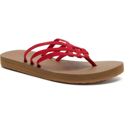 Sanuk Yoga Sandy Ii Flip Flop In Multi