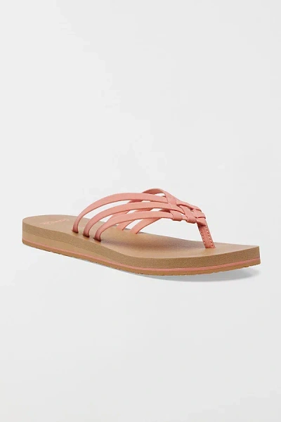 Sanuk Yoga Sandy Ii Women's Sandals In Coral Haze, Women's At Urban Outfitters In Multi