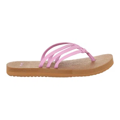 Sanuk Yoga Sandy Lilac Chiffon 1112830-lchf Women's In Pink