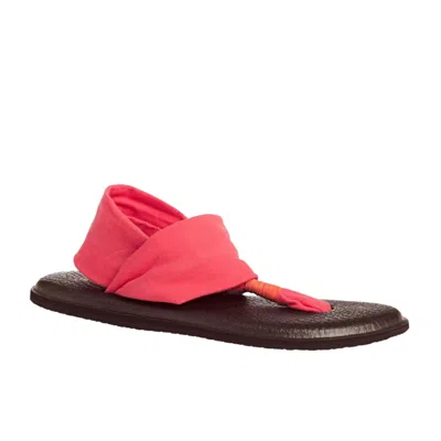 Sanuk Yoga Sling 2 Coral Sws10001-corl Women's In Red