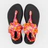 Sanuk Yoga Sling 2 Floral Flip Flop Thong Sandals In Orange In Multi
