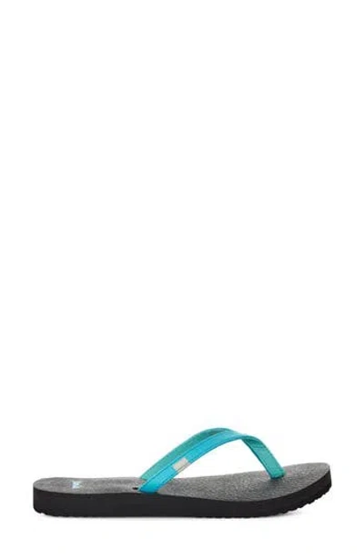 Sanuk Yoga Spree 4 Flip Flop In Blue