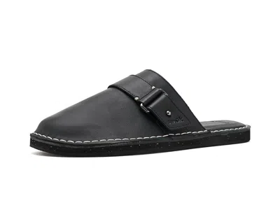Sanuk You Got My Back Crafted Leather Flat Mule In Black