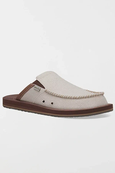 Sanuk You Got My Back St Hemp Mules In Natural, Men's At Urban Outfitters In Multi