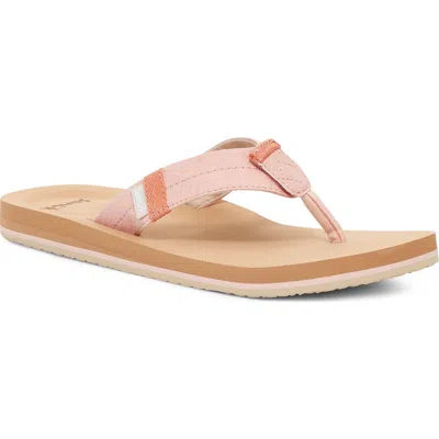 Sanuk Ziggy Switchfit Flip Flop In Orange