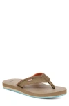 Sanuk Ziggy Water Friendly Flip Flop In Multi