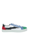 Sanyako Man Sneakers Green Size 9.5 Leather, Textile Fibers In Green