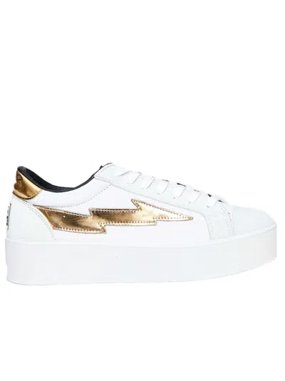 Sanyako White Cotton Sneaker, Box Bottom