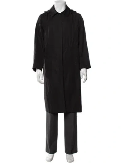 Pre-owned Sanyo Trench Coat In Black