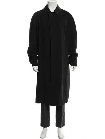 Pre-owned Sanyo Trench Coat In Black