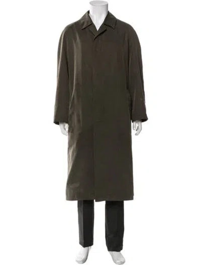 Pre-owned Sanyo Trench Coat In Green