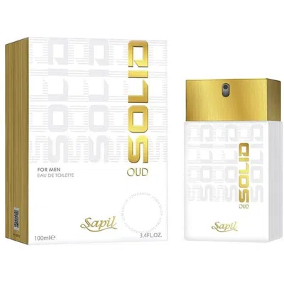 Sapil Men's Solid Oud Edt Spray 3.4 oz Fragrances 6295124027932 In White