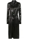Sapio Belted Trench Clothing In Black