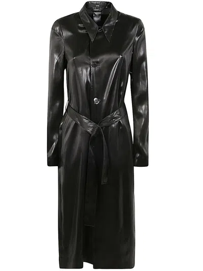 Sapio Belted Trench In Black
