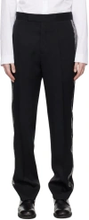 Sapio Tailored High-waist Trousers In Black