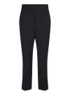 Sapio Black High-quality Fabric Trousers In Black