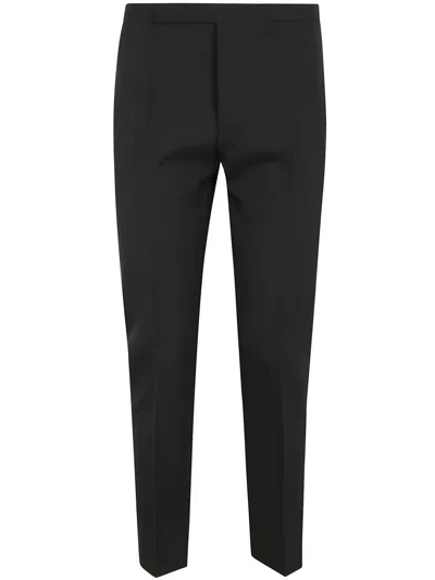 Sapio Canvas Mohair Slim Trousers In Black