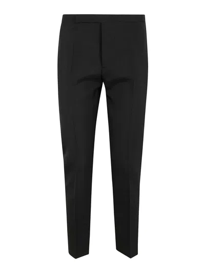 Sapio Canvas Mohair Slim Trousers In Black
