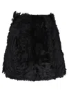 Sapio Black Lamb Cape In Black