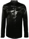 Sapio Ciré-effect Shirt In Black